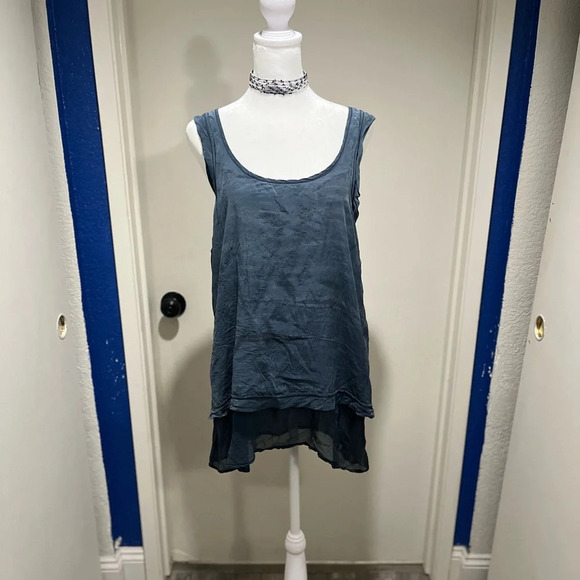 Rare Find Gypsy 05 Blue Tie-Dye Multi-Layered Tank Top - S - Picture 3 of 8